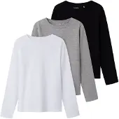 TWO SOON Bluser & t-shirts grå-meleret / sort / hvid