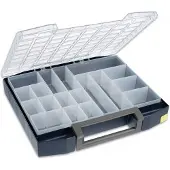 Raaco Boxxser 80, Værktøjskasse, Polykarbonat (PC), Polypropylen, Blå, Transparent, 20 kg, Hængsel, 465 mm