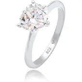 Elli Ring sølv / transparent