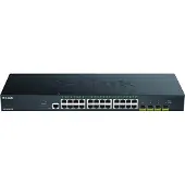 D-Link DGS 1250-28X - Switch - L3 Lite - smart - 24 x 10/100/1000 + 4 x 10 Gigabit SFP+ - monterbar på stativ