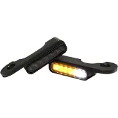 HeinzBikes LED-armatur blinklys/positionslys SORT, TOURING-MODELLER