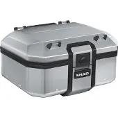 Shad Topcase Tr37 Terra Aluminium 37L ALUMINIUM 37L SØLVFARVET brun