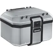 Shad Topcase Tr48 Terra 48L aluminium sølv ALUMINIUM 48L SØLVFARVET brun