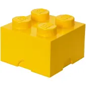 LEGO 4-knops opbevaringsklods - gul 5007128
