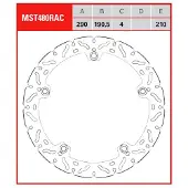 TRW Mst480rac Bremse Skive