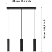 Eglo BALAMORTA-Z Zigbee LED RGB/TW sort langbordspendel