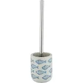 Wenko 24313100, Toiletbørsteholder, Blå, Rustfrit stål, Keramisk, 400 mm, 10 cm, 1 stk