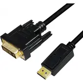 Logilink CV0133, 5 m, DisplayPort, DVI, Hanstik, Hanstik, Lige