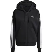 Adidas Essentials 3 Stripes Fleece Sweatshirt Med Lynlås