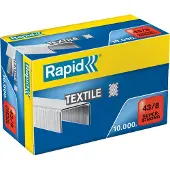 Rapid X10000 Super Stærke Galvaniserede Tekstilklemmer 43/8 Mm