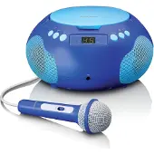 Trevi Lenco CD-afspiller med Bluetooth og mikrofon blå SCD-625BU