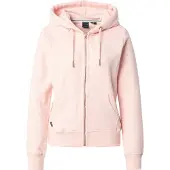 Superdry Superdrytil kvinder. W2012358A Hættetrøje med lynlås og logo Essential pink (S), Casual, Bomuld, Bæredygtig