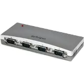 StarTech.com Startech 4 Port USB to Serial RS232 Adapter - DB9M - RS232 Extension - Serial to USB (ICUSB2324) - Seriel adapter - USB - RS-232 x 4