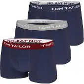 Tom Tailor Boksershorts marin / grå / vinrød / hvid