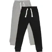 Minymo Sweatpants - 2-pak - Sort/Gråmeleret - - 8 år (128) - Sweatpants