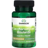 Swanson Health , Saccharomyces Boulardii med Prebiotisk MOS, 5 Billion CFU, 30 Veggie Caps