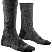 X-socks - Vandretøj - Hike Perform Merino Crew Black/Charcoal til UnisexUld - Størrelse 45-47 - Grå