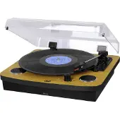Trevi TT 1022 BT, Direct drev pladespiller, Sort, Træ, Træ, 33,45,78 rpm, 6 W, Vekselstrøm