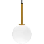 Herstal Ballon pendel Hvid-messing