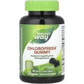 Nature'S Way , Chlorofyl Gummies, Haveplantes Frugt, 100 mg, 60 Gummies (50 mg per Gummy)