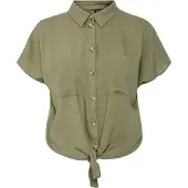 Pieces Pcpia Linen Blend Kortærmet Skjorte