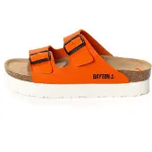 Bayton Pantoletter 'Japet' mørkeorange / sort