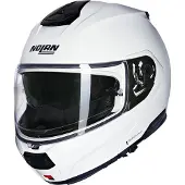 Nolan N100-6 Classico Klaphjelm Hvid/Metallic L