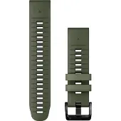 Garmin - Sportsure - Bracelet QuickFit 22mm Silicone Vert Moss / Graphite til UnisexSilikone - Grøn