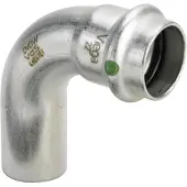Viega Inox bøjning 90 grader 28 mm Inox, rustfri stål muffe/nippel, SC-Contur
