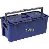 Raaco Compact 50, Værktøjskasse, Polypropylen, Blå, 50 kg, Hængsel, 621 mm