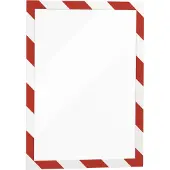 Durable Inforamme DURAFRAME SECURITY A4, rød/hvid - 2 stk./pakke