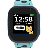 Canyon Kids Sandy KW-34 - Smart ur med rem - silikone - skærm 1,44 - 32 MB - Bluetooth - 0,08 Megapixel kamera - 42 g - blå/grå