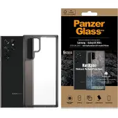 PanzerGlass HardCase - Crystal Black Edition - beskyttelsescover til mobiltelefon - termoplastisk polyuretan (TPU) - for Samsung Galaxy S22 Ultra