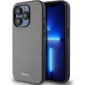 DKNY Pu Leather Metal Logo Magsafe Iphone 14 Pro Telefon Etui
