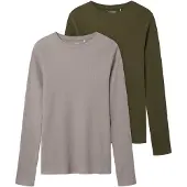 TWO SOON Bluser & t-shirts grå / grøn