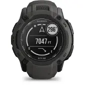Garmin Instinct 2X Solar - 50 mm - fiberforstærket polymer - Ja smart ur med bånd - håndledsstørrelse: 145-228 mm - monokrom - 64 MB - Bluetooth, ANT+ - 67 g - grafit