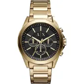 Armani Exchange Analogt ur guld / sort