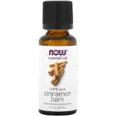 Now , Aromaterapeutiske Olie, Cinnamon Bark, 1 fl oz (30 ml)