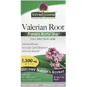 Natures Answer , Valerians Rod, 180 Vegetariske Kapsler (500 mg per Kapsel)