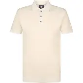Petrol industries Strikket Polo Oceanstone Ecru Beige Off-white måle