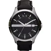 Armani Exchange Analogt ur sort / sølv