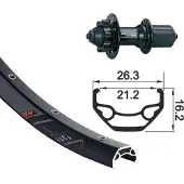 Xlc Rodi Black Rock Evo 26´´ 6b Disc Mtb Baghjul