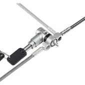 StarTech.com Startech Universal Laptop Lock 6.6ft (2m), Security Cable For Notebook Compatible With Noble Wedge/Nano/K-Slot Keyed Locking Cable - Anti-Theft Cut