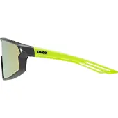 Uvex Akiniai skyrise jr. juodas-yellow matt / mirror yellow