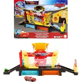 Mattel Disney Pixar Cars Color Changers Car Wash Playset med farve skiftende lyn McQueen Toy Vehicle 20-tommer lang forbundet til andre sæt