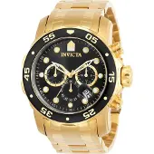 Invicta Herreur 0072 Pro Diver Sort/Gul guldtonet stål Ø48 mm