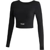 Yeaz Funktionsbluse 'Revelation' sort / hvid