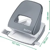 Leitz Hulapparat 5008 2 hul 30 ark blå 50080035 Modsvarer: N/A