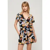 Superdry Beach Playsuit Kortærmet Kort Kjole
