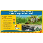 Sera Aqua-Test Set, Vandtestsæt, Carbonat hårdhed (KH), Generel hårdhed (GH), Kvælstofdioxid (NO2), pH, Kasse, Tyskland